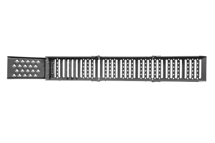 UNITRAILER ALR005 rampas dobráveis de aço para reboques, 200 cm, 500 kg, conjunto de 2