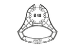 Alavanca de manobra AL-KO 1931978 para roda guia de 48 mm