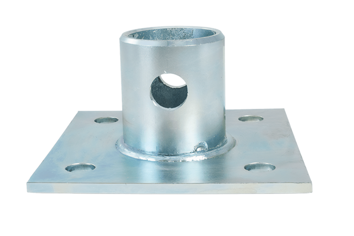 Suporte extensível com adaptador UNITRIALER TJ5002+TJ5002A para reboque plataforma de 1300 kg, 560-940 mm