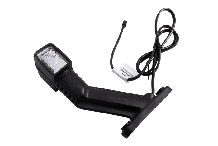 Luz de sinalização lateral direita ASPÖCK SUPERPOINT IV LED em braço de borracha