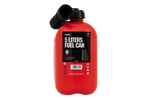 Recipiente plástico HERMON de 5 litros com funil, vermelho