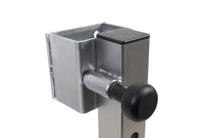Suporte de manivela extensível UNITRAILER JL1 para reboque plataforma de 1500 kg, 346-576 mm