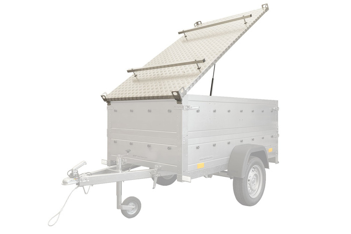 Cobertura de reboque UNITRAILER GARDEN TRAILER 150 KIPP com cilindros / fechadura com chave