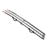 Rampa dobrável de alumínio UNITRIALER ALR002 para reboque, 221 cm, 340 kg, com cinta.