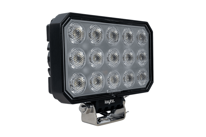 Refletor retangular para lâmpada de trabalho LED LAYTZ LY7303 com 60 LEDs e 6000 lm
