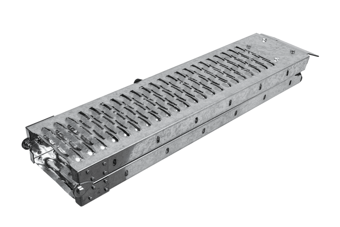 UNITRAILER ALR004B rampas dobráveis de aço para reboques, 190 cm, 400 kg, conjunto de 2