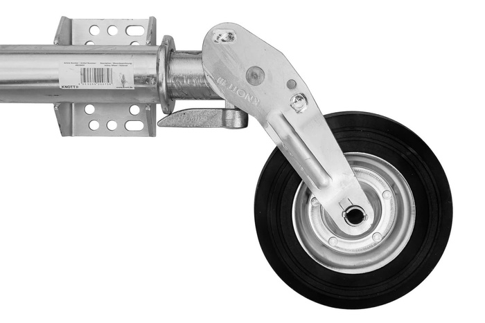 Roda jockey automática KNOTT ATK60 com alça, 250 kg, 60 mm, 785-1020 mm