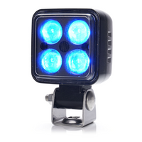 Lâmpada de segurança LED WAŚ 2243 W267, lâmpada de advertência azul