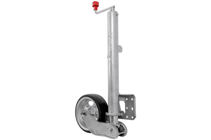 Roda jockey automática AL-KO 1223638 com alça, 500 kg, 60 mm, 1010-1350 mm