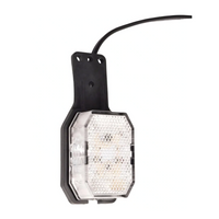 Luz de sinalização lateral direita ASPÖCK FLEXIPOINT LED com suporte, branca/vermelha
