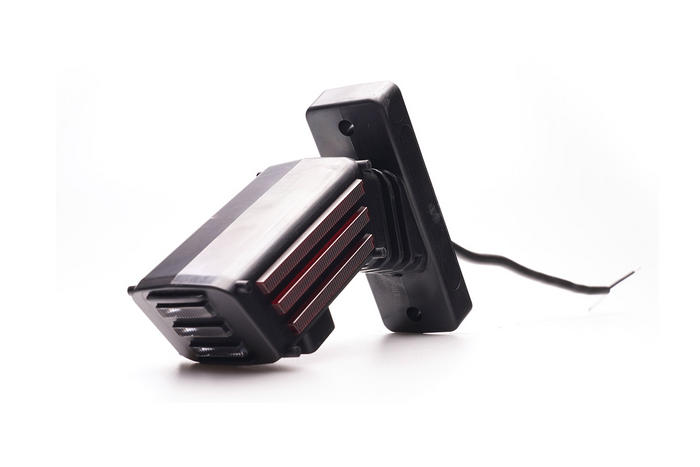 WAŚ 2550L W297.3.1 Luz de sinalização esquerda em LED com braço curto