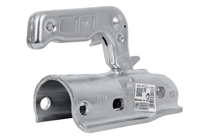 Engate de bola STEELPRESS ZSK-1700D+Z2 para reboque de 1700 kg com barra de tração tubular de 35-50 mm