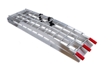 Rampa dobrável de alumínio UNITRIALER ALR002 para reboque, 221 cm, 340 kg, com cinta.
