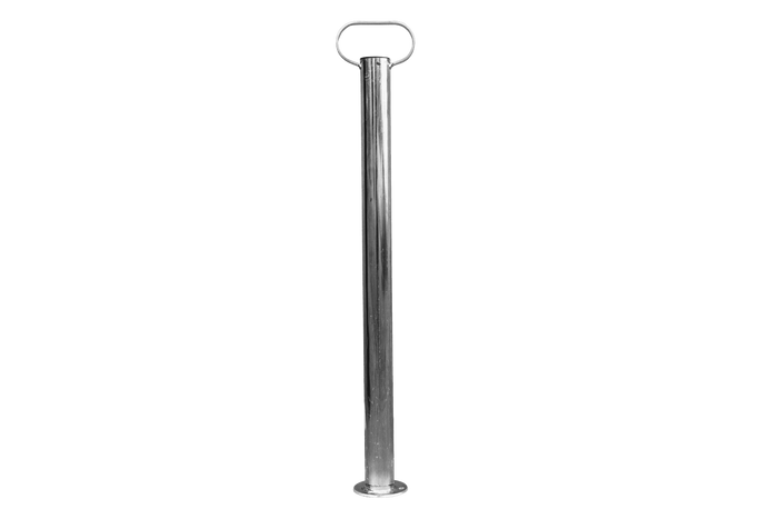 Suporte fixo UNITRAILER para reboque plataforma de 150 kg, 48 mm x 755 mm