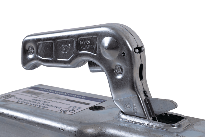 Engate de bola STEELPRESS ZSK-1300M para reboque de 1300 kg com barra de tração quadrada de 77 mm