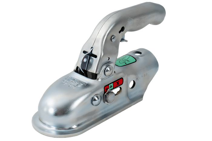 Engate esférico KNOTT KK14-B para reboque de 1400 kg com barra de tração tubular de 45 mm