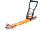 Conjunto de quatro correias de transporte UNITRIALER laranja de 6m/50mm/5t com tensor.