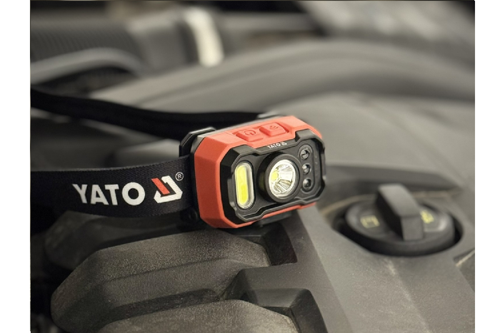 Lanterna de cabeça LED YATO YT-085942 com sensor de movimento, 1000lm
