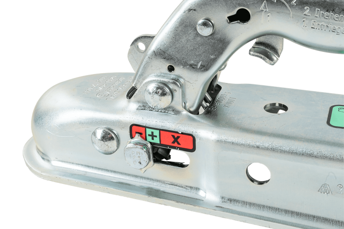Engate de bola KNOTT KQ14-B para reboque de 1400 kg com barra de tração quadrada de 60 mm