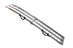 Rampa dobrável de alumínio UNITRIALER ALR002 para reboque, 221 cm, 340 kg, com cinta.