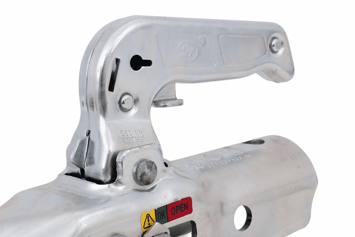 Engate de bola STEELPRESS BC-1700A para reboque de 1700 kg com barra de tração tubular de 45 mm