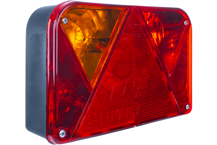 Conjunto de luzes: luzes traseiras DOBPLAST DPT35 + luzes de marcação laterais ASPÖCK FLEXIPOINT I + chicote MANTES 4,5m 13PIN