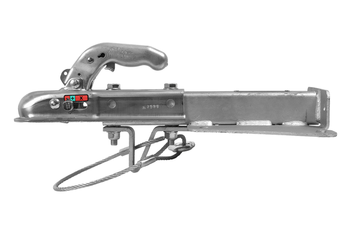 Engate de bola KNOTT KQ14-A+KZE7.5 para reboque de 750 kg com barra de tração tipo V
