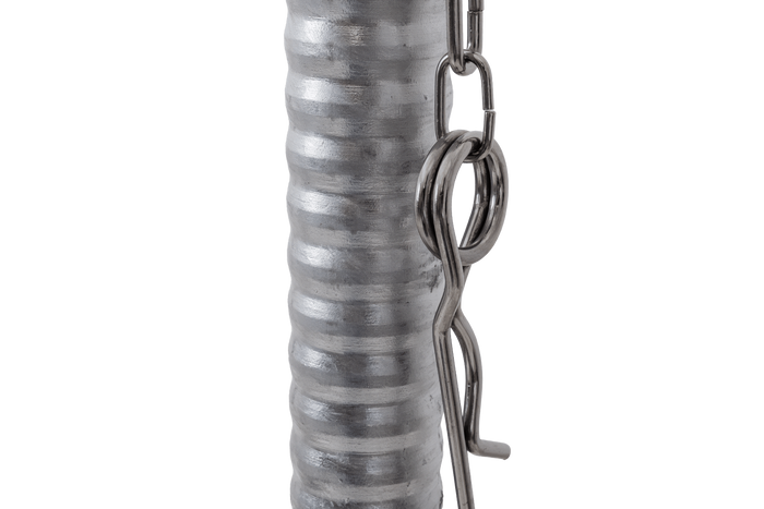 Roda guia KNOTT TK48, tubo corrugado, 300 kg, 48 mm, 700-940 mm