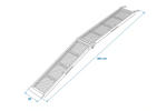 ProPlus 390094 rampas dobráveis ​​de aço para reboques, 203 cm, 680 kg, conjunto de 2